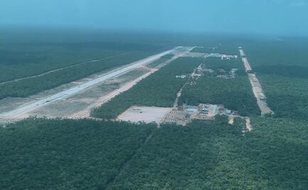AMLO realiza sobrevuelo en Tren Maya y Aeropuerto de Tulum