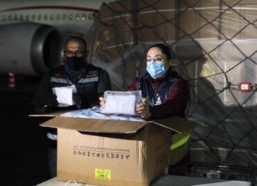 Arriba a México nuevo embarque de insumos procedentes de China