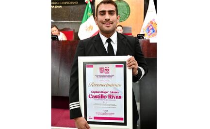 Congreso de Campeche reconoce al piloto Roger Alonso Castillo; salvó 222 personas tras falla de aeronave en pleno vuelo