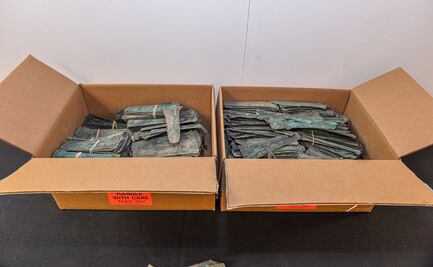 Estados Unidos entrega a México 3 mil 500 monedas de cobre precolombinas