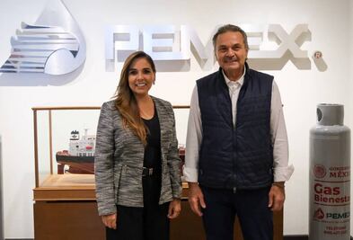Gestiona  Mara Lezama con Pemex creación de terminales de almacenamiento de combustibles en norte y sur de Quintana Roo