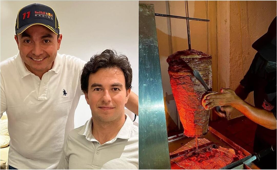 Checo Pérez degustó los famoso tacos / FOTO: ESPECIAL