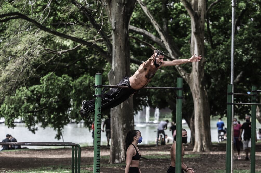 Deportistas en en el Parque Trianon, en Brasil. Foto: Xinhua, archivo 