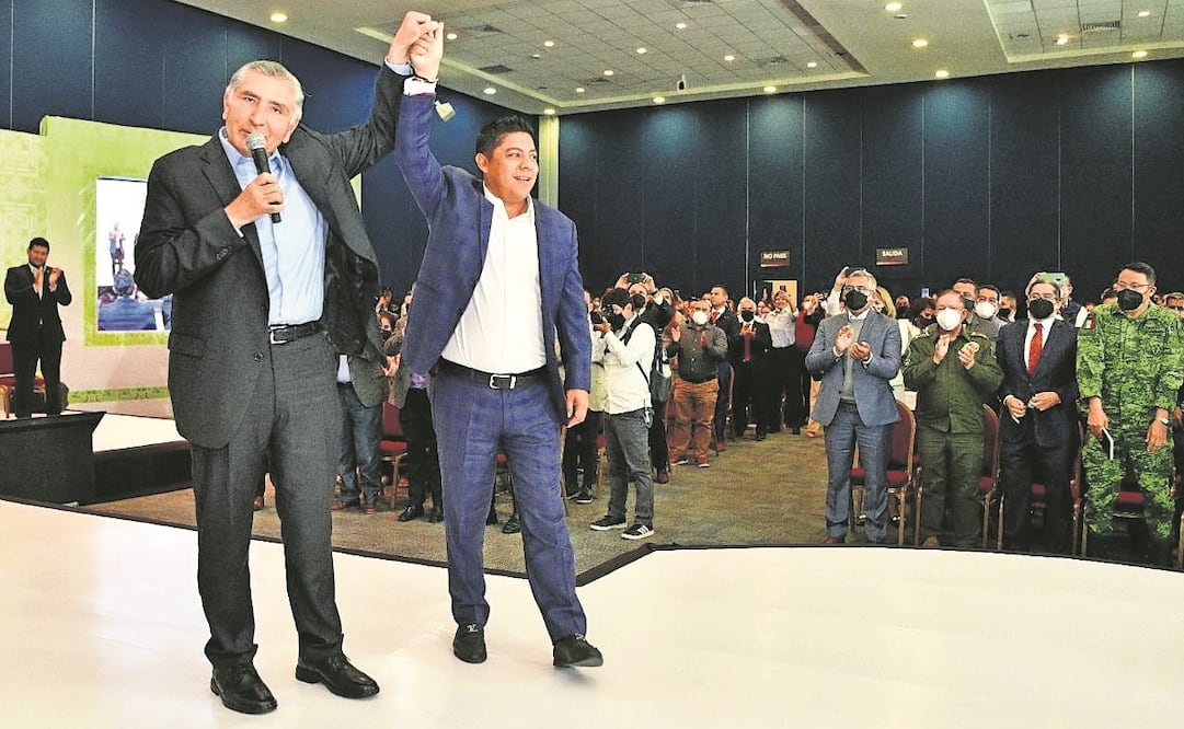 El secretario de Gobernación, Adán Augusto López, refrendó el apoyo del gobierno federal al mandatario Ricardo Gallardo Cardona.
