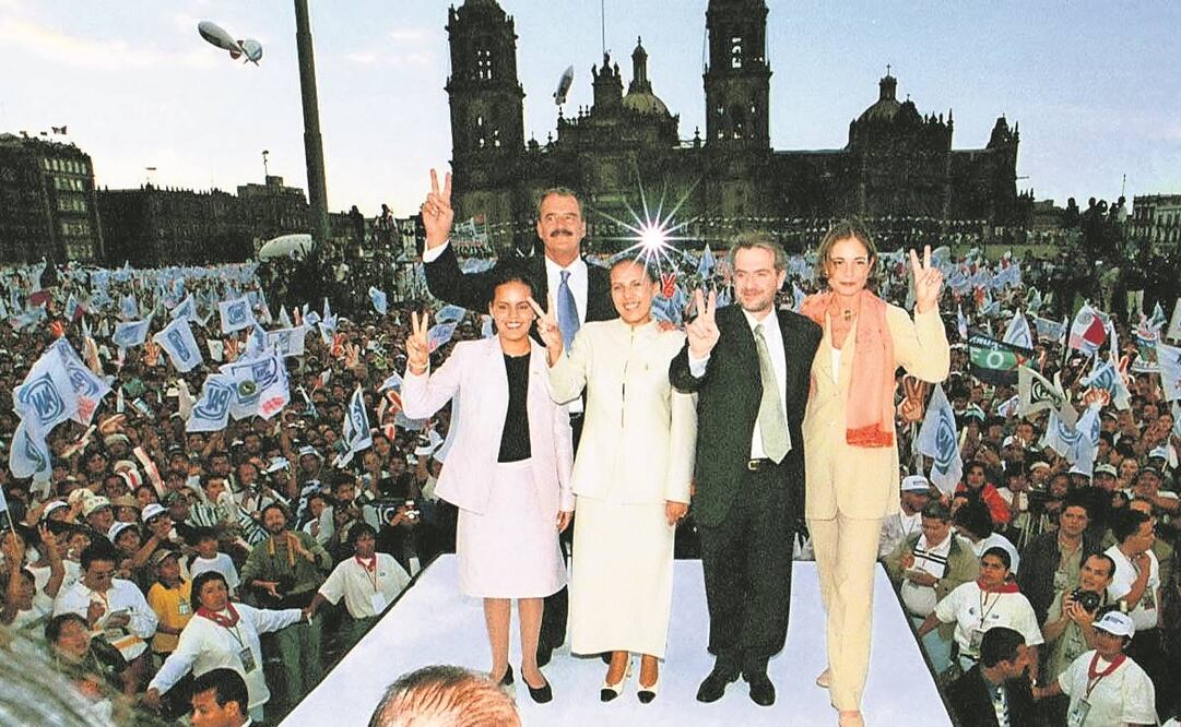 Hace 22 años, el estratega estadounidense Dick Morris colaboró en la campaña del entonces panista Vicente Fox, que logró derrotar al PRI. Foto: Archivo EL UNIVERSAL