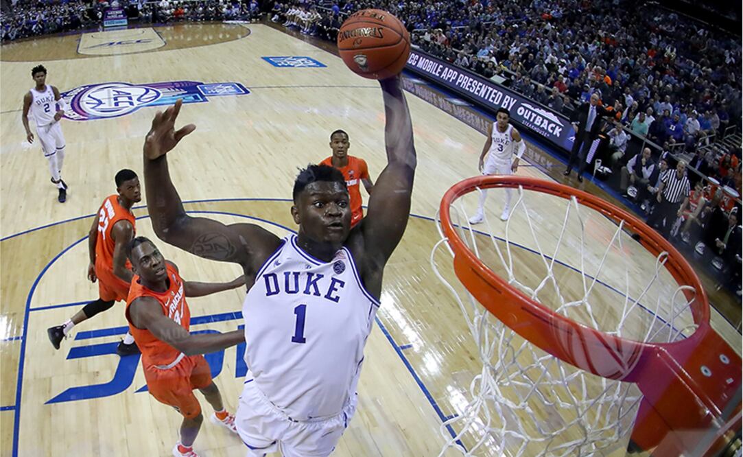 Con Zion Williamson sano, Duke aspira a la cima colegial. Foto: AFP