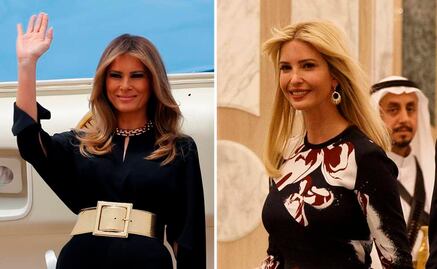 Melania e Ivanka son blanco de todas las miradas en Arabia Saudita