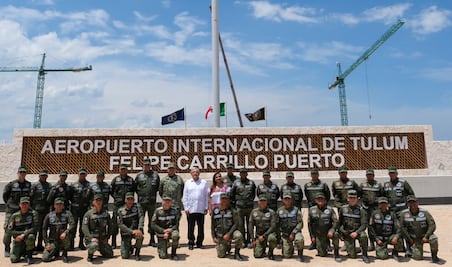 AMLO supervisa avances del Aeropuerto de Tulum, obra incluida en nuevo “decretazo”