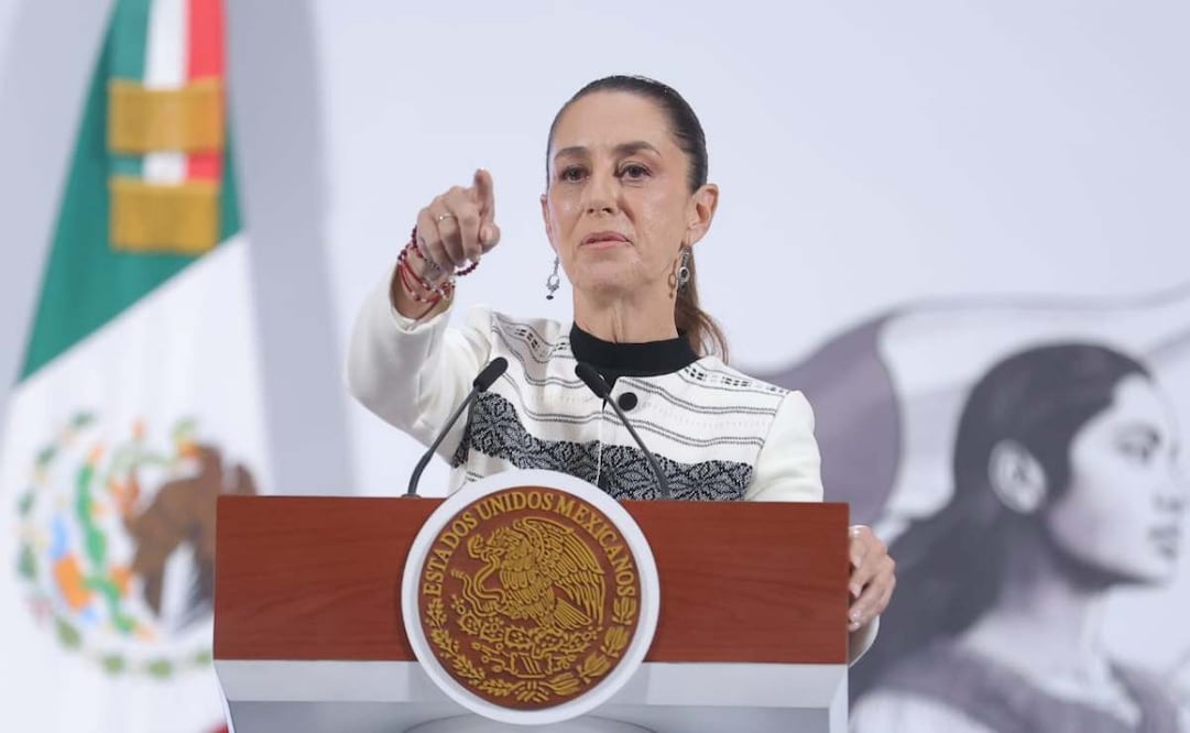 Conferencia mañanera de la presidenta Claudia Sheinbaum en el Palacio Nacional. Foto: Gabriel Pano / EL UNIVERSAL