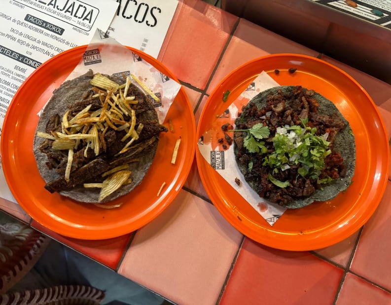 Barra de Tacos en Estación Maizajo. Fotos: María Hdz. El Universal