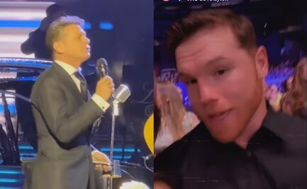 Canelo Álvarez acude a concierto privado de Luis Miguel y se aventó palomazo