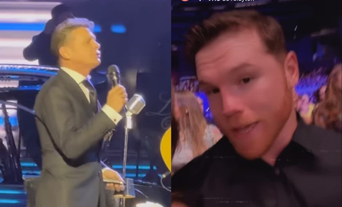 Canelo Álvarez acude a concierto privado de Luis Miguel y se aventó palomazo