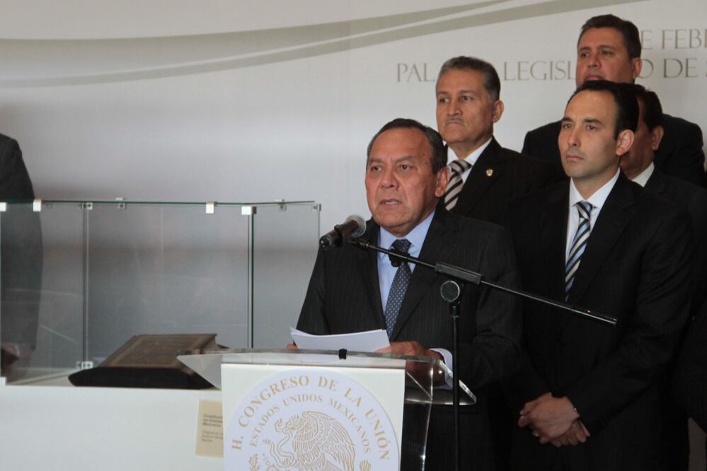 En la Cámara de Diputados se llevó a cabo una ceremonia por la promulgacion de la Constitucion de 1917 (JUAN BOITES. EL UNIVERSAL)