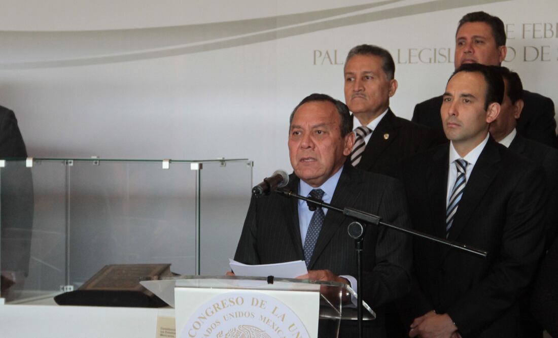 En la Cámara de Diputados se llevó a cabo una ceremonia por la promulgacion de la Constitucion de 1917 (JUAN BOITES. EL UNIVERSAL)