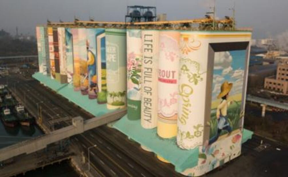 Silo en Corea del Sur, el mural más grande del mundo
