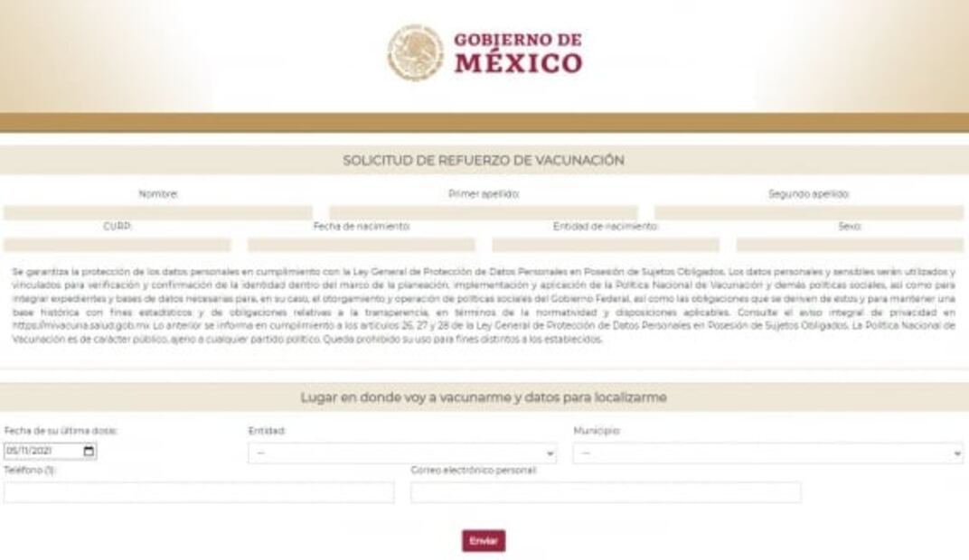 Inicia registro para refuerzo de dosis antiCovid para personas de 40 a 59 años