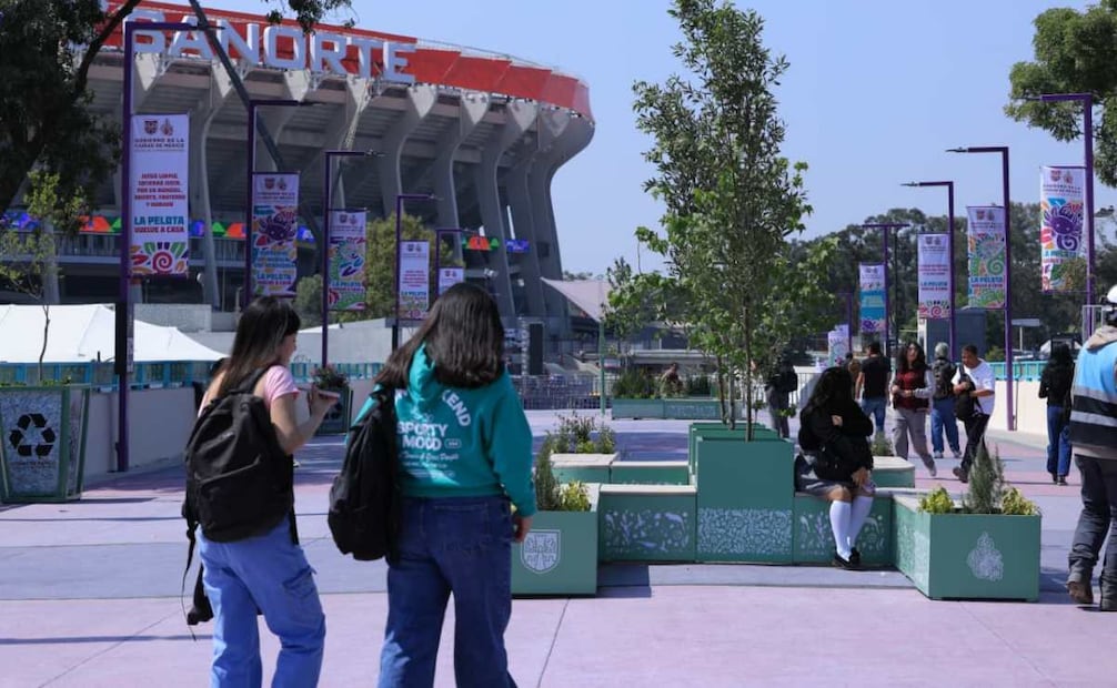 Las jardines que se encontraban fuera del estadio también fueron retiradas. Foto: