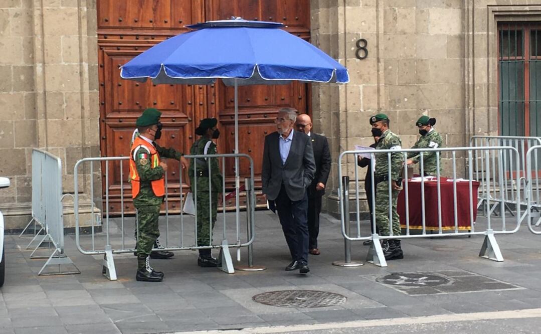 A mediodía de este lunes, se observó la salida de Palacio Nacional de Jorge Arganis. Foto: Especial 