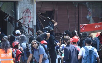Estiman pérdidas de 22 mdp por actos vandálicos en marchas del 5 y 8 de junio