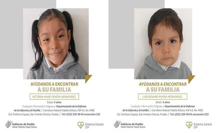 Buscan a familiares de hermanitos abandonados en Puebla
