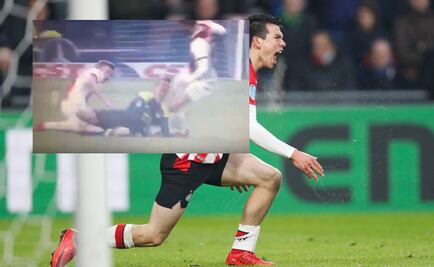 Video. "Chucky" recibe rodillazo en la cara ante el Ajax