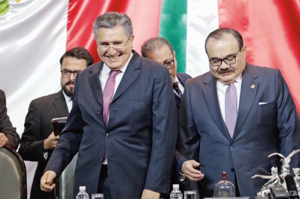 Luis Raúl González Pérez, presidente de la CNDH, compareció ante la Comisión Permanente, que preside Jorge Carlos Ramírez Marín. (IVÁN STEPHENS. EL UNIVERSAL)