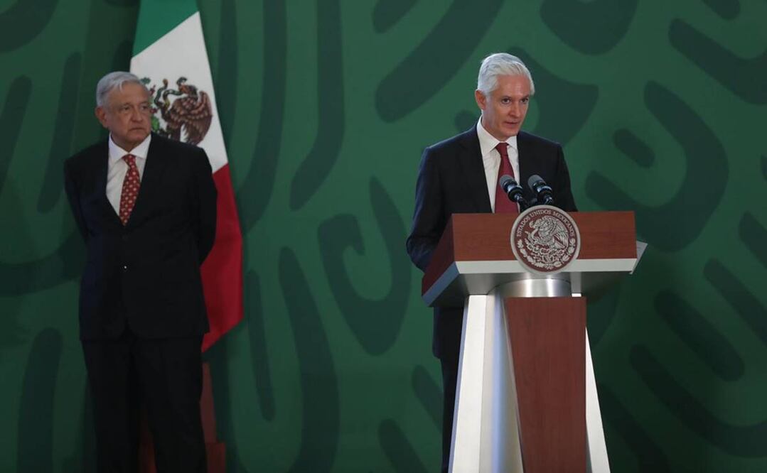 Alfredo Del Mazo Maza anunció que a partir de este lunes está en funcionamiento la Linea 1 del Mexibús para llegar al AIFA. Foto: Juan Boites/EL UNIVERSAL