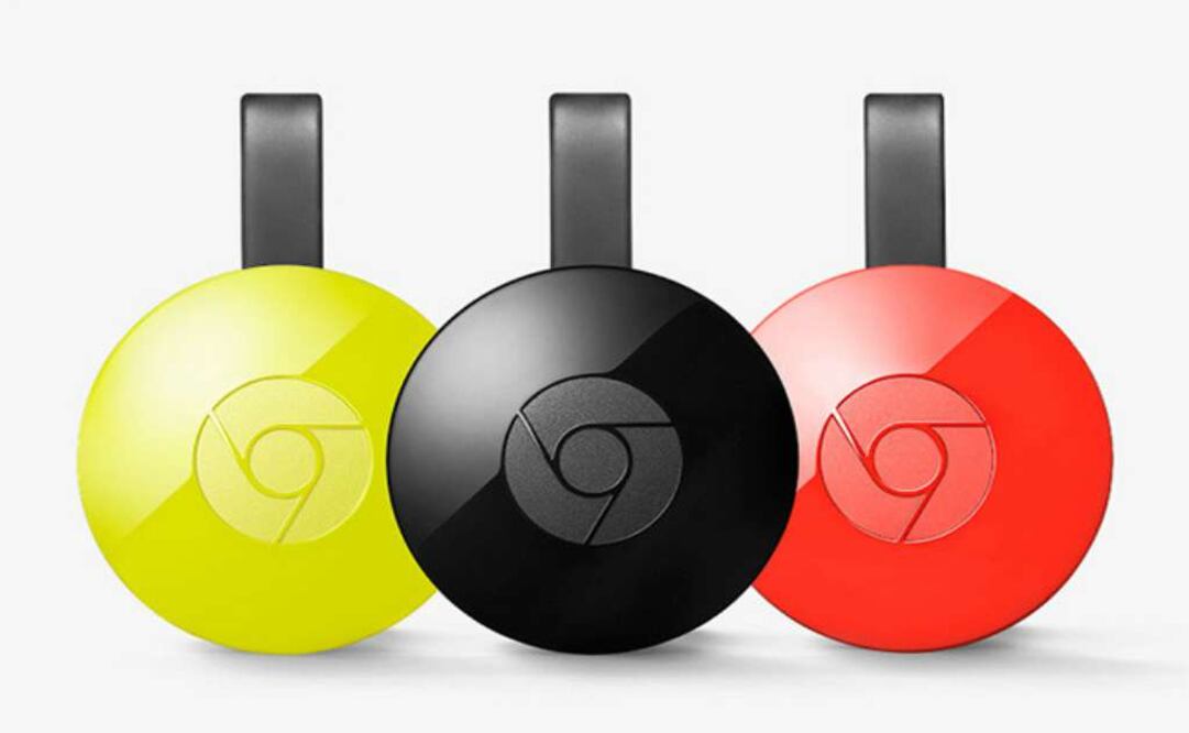 El nuevo Chromecast estará disponible en tres colores, negro, amarillo y rojo
