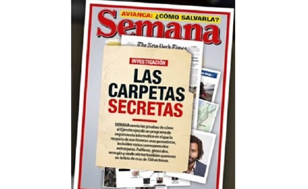 La revista Semana, de Bogotá, destapó el caso del espionaje militar a periodistas colombianos y extranjeros en Colombia. Foto: Especial 