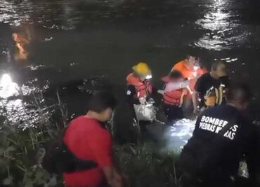 Rescatan a mujer migrante y a su bebé de 4 meses, tras quedar atrapados en islote del Río Bravo