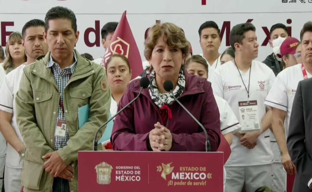 Delfina Gómez lanza "Salud Casa por Casa" para adultos mayores y personas con discapacidad en Edomex. Foto: Captura de pantalla