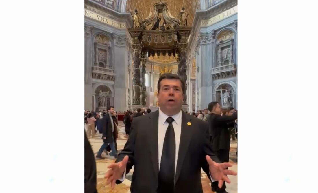 Pedro Haces en El Vaticano. Foto: Especial
