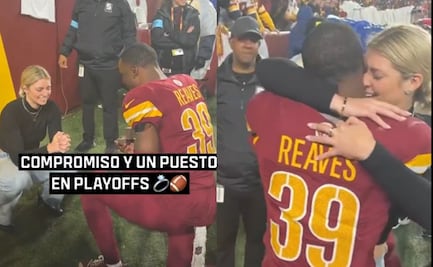 NFL: Jeremy Reaves, jugador de los Commanders, propuso matrimonio al asegurar los playoffs