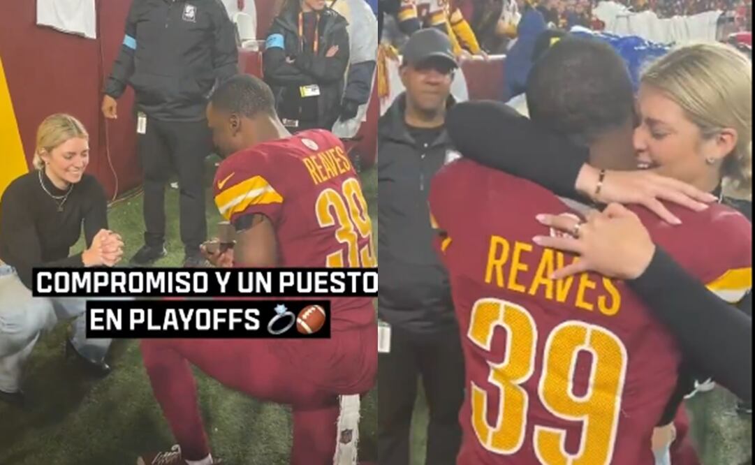 Jeremy Reaves, jugador de los Commanders, propuso matrimonio al asegurar a playoffs