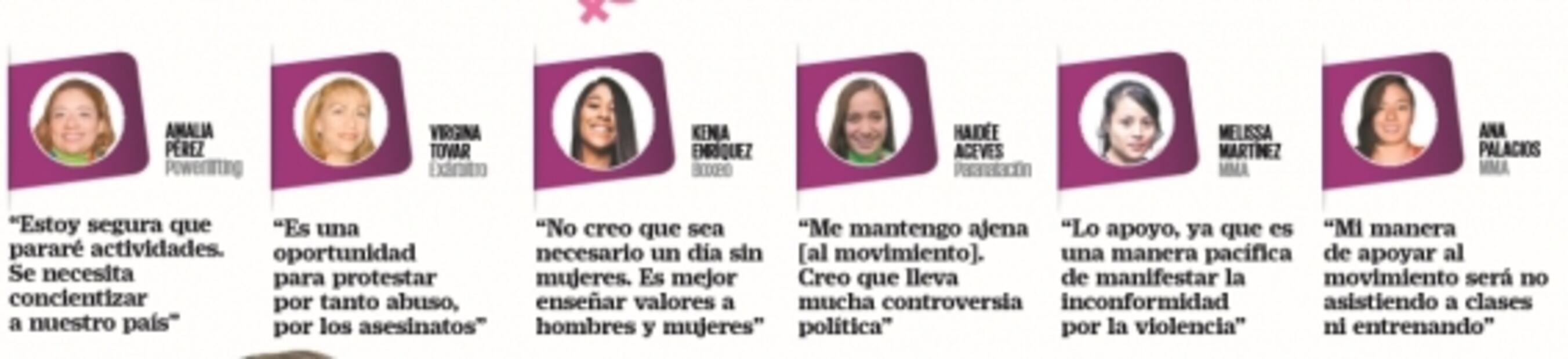 No todas las deportistas harán el paro