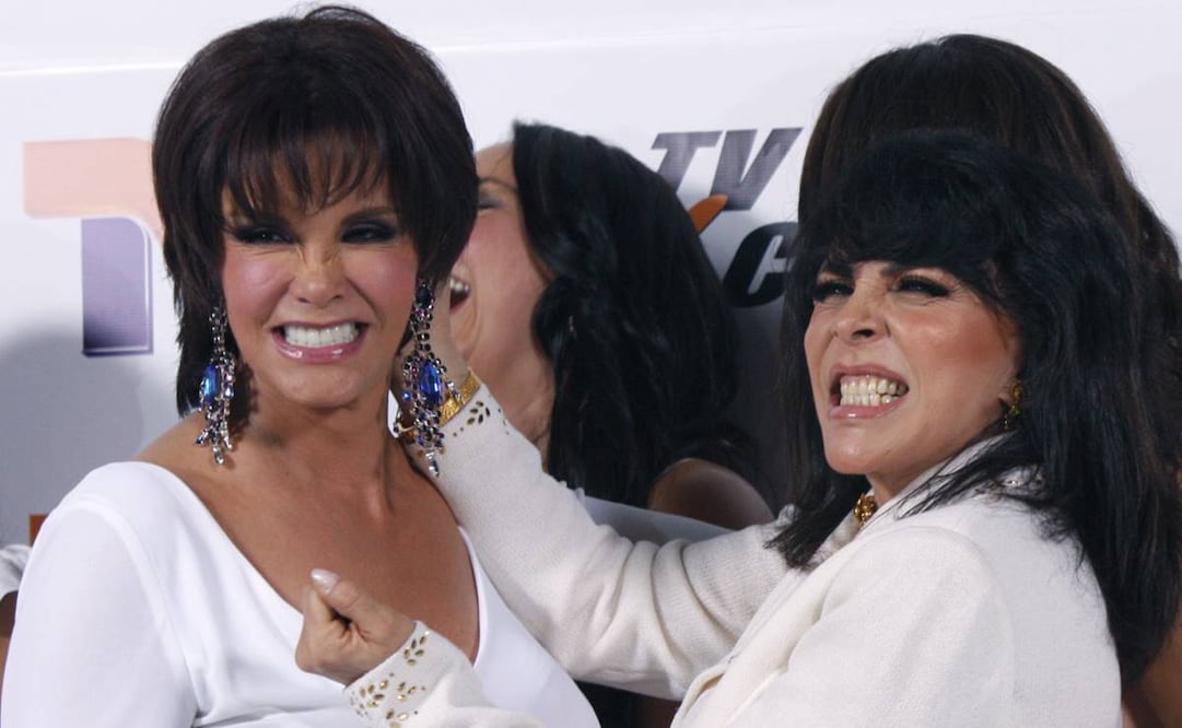 En 2008, Lucía Méndez y Verónica Castro participaron juntas en "Mujeres Asesinas". Foto: Archivo AP.