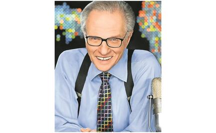 Larry King entrevistó a todos; con Marlon Brando hasta se dio un beso 