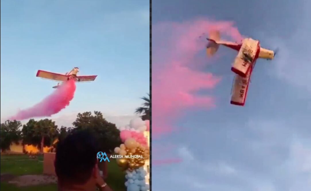 Accidente de avioneta en fiesta de revelación de sexo del bebé. / Foto: captura video de Twitter.