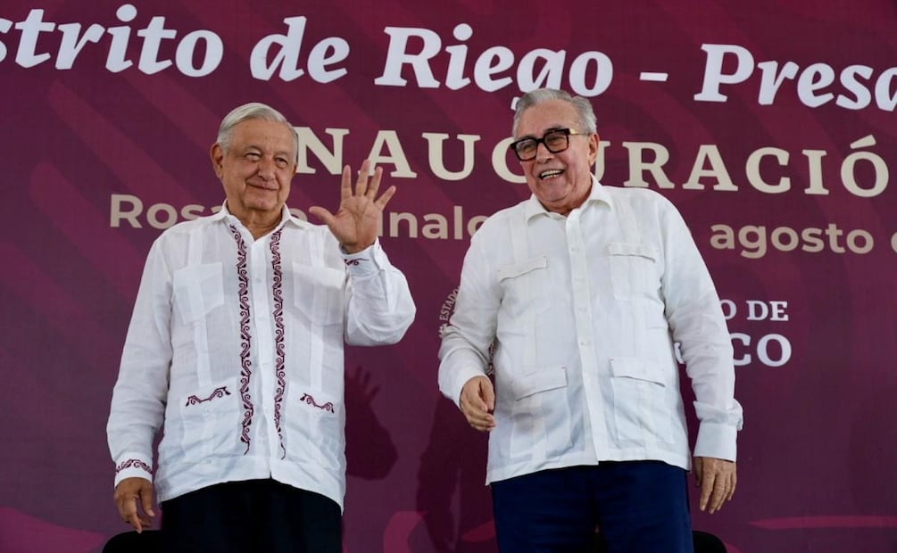 Andrés Manuel López Obrador, expresidente de México, y Rubén Rocha Moya, gobernador de Sinaloa
Foto: Presidencia /Cuartoscuro.com
