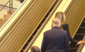 VIDEO: Tras fallas del año pasado, Trump y Melania usan escaleras de la ONU sin incidentes