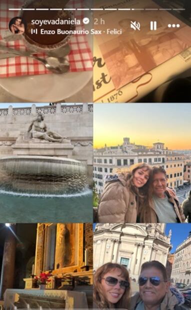 La pareja se encuentra de viaje por Italia. Foto: Instagram