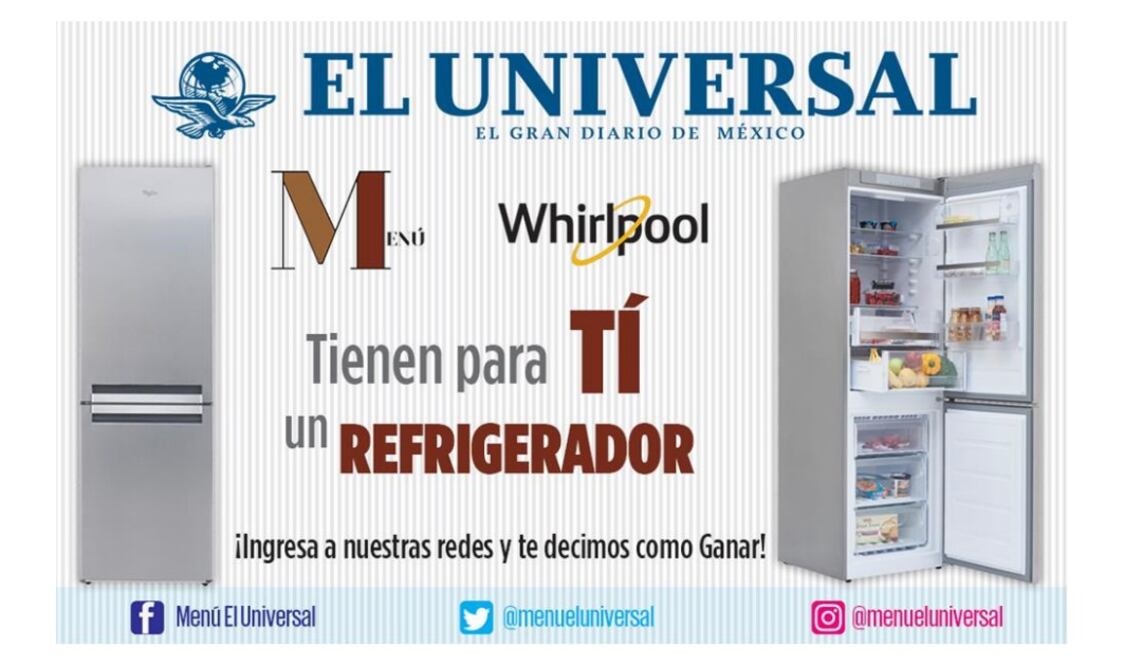 Foto: Menú El Universal