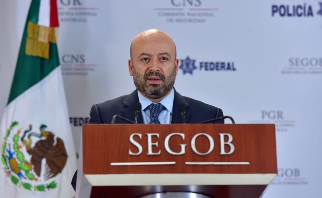 El comisionado Nacional de Seguridad, Renato Sales Heredia, dio a conocer los resultados del operativo Escudo-Titán (Foto: Twitter Renato Sales)