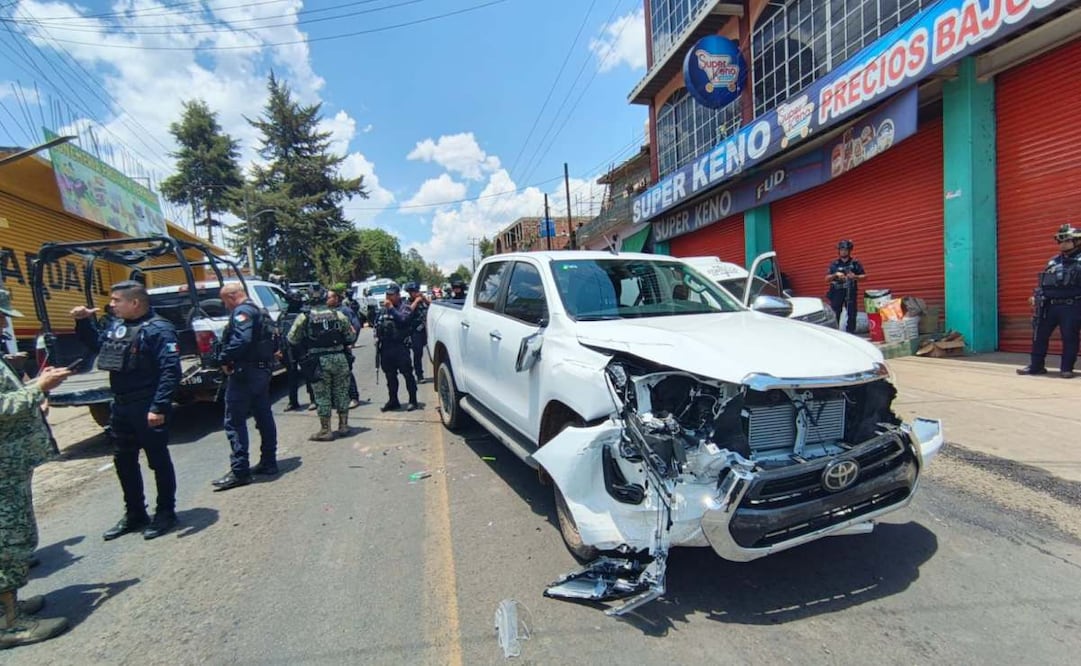 Comando del CJNG ataca comunidad indígena de Tarecuato, Michoacán; elementos de la Guardia civil capturan a dos sujetos.
Foto: Especial.