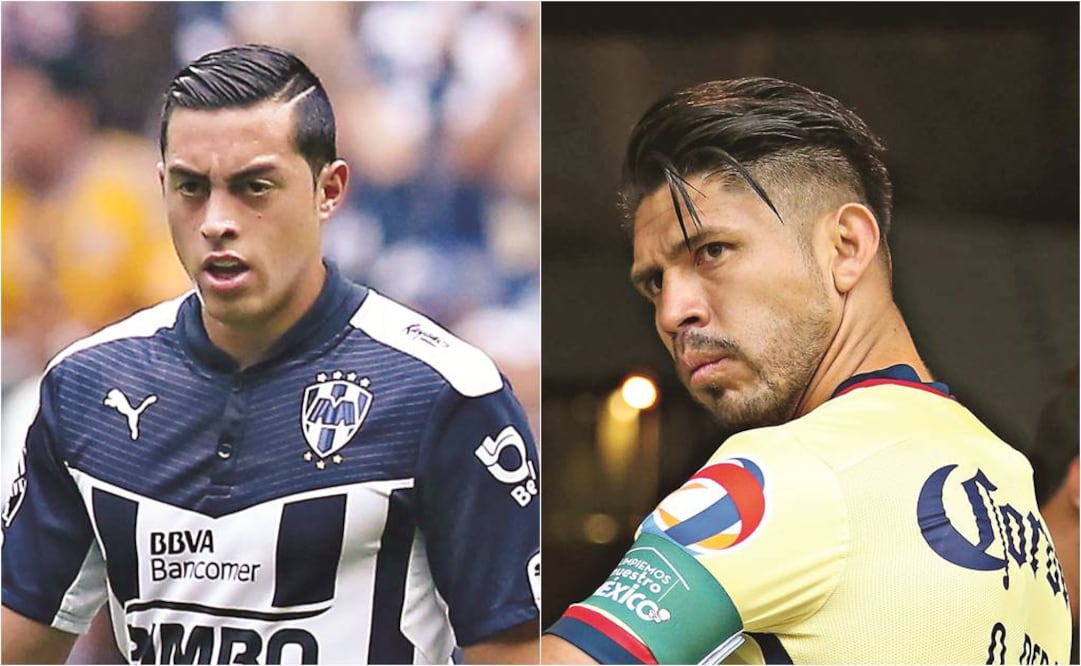 (Der.) El delantero rayado Rodrigo Funes Mori, una de las armas del ‘Turco’; (izq) Oribe Peralta mejoró su nivel y dio el triunfo al América para avanzar