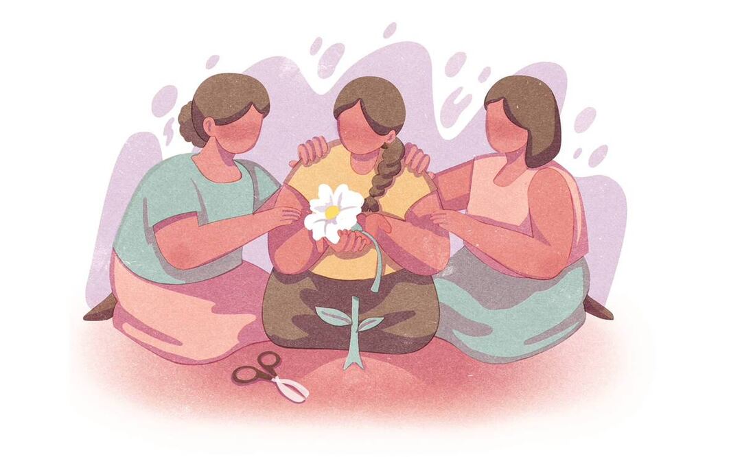 Colectivas feministas de Oaxaca dan acompañamiento a mujeres. Ilustración: Ani Cortés/ EL UNIVERSAL