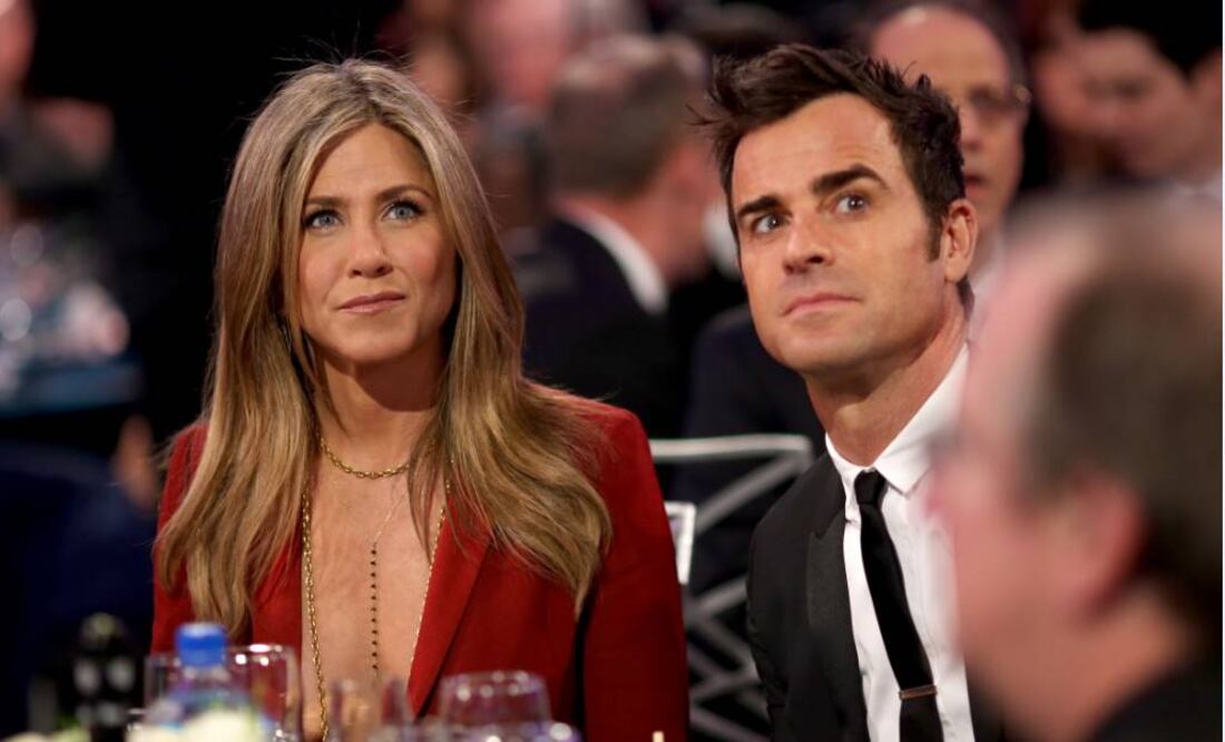 Aniston y Theroux anunciaron la semana pasada el fin de su romance  FOTO: AFP