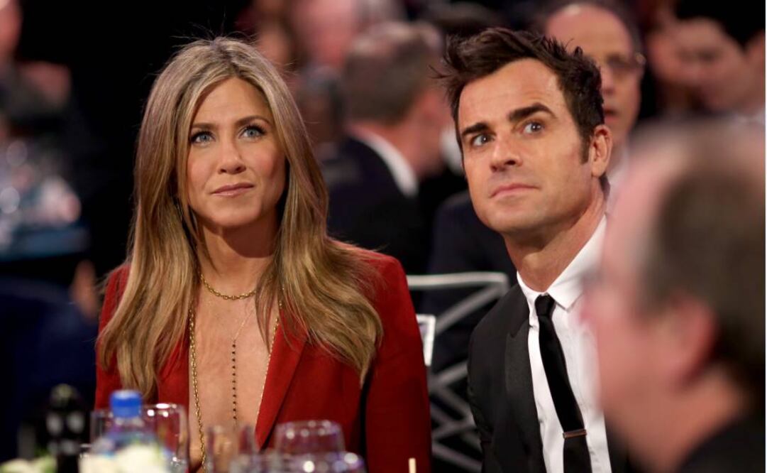 Aniston y Theroux anunciaron la semana pasada el fin de su romance FOTO: AFP