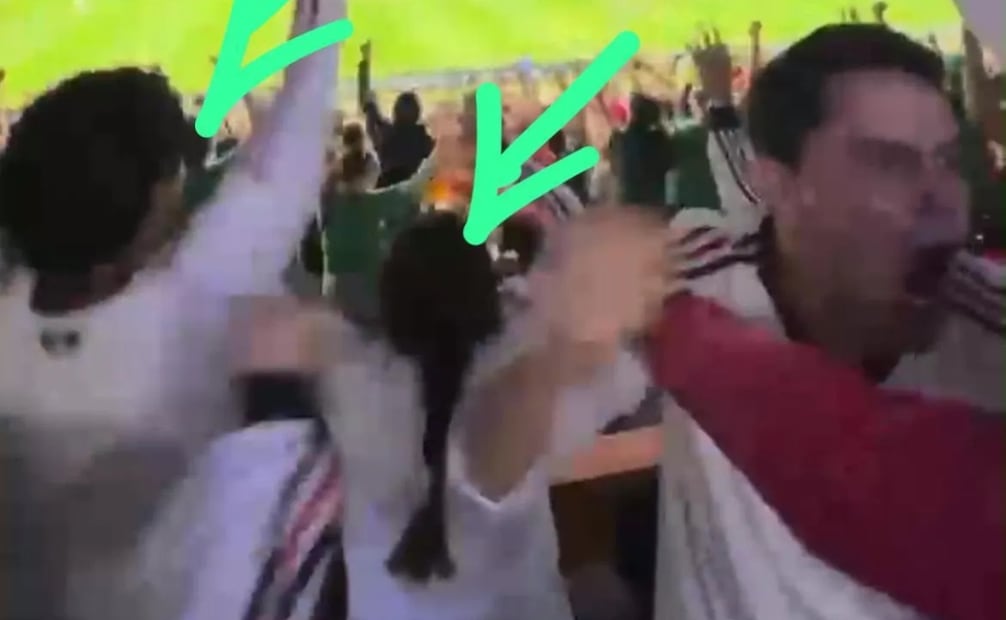 En videos que publicaron en redes sociales, a los integrantes de la familia Rosales, se les ve en la zona VIP, donde festejan los goles de México, en un día laborable, como es el 24 de junio. | Foto: Especial.