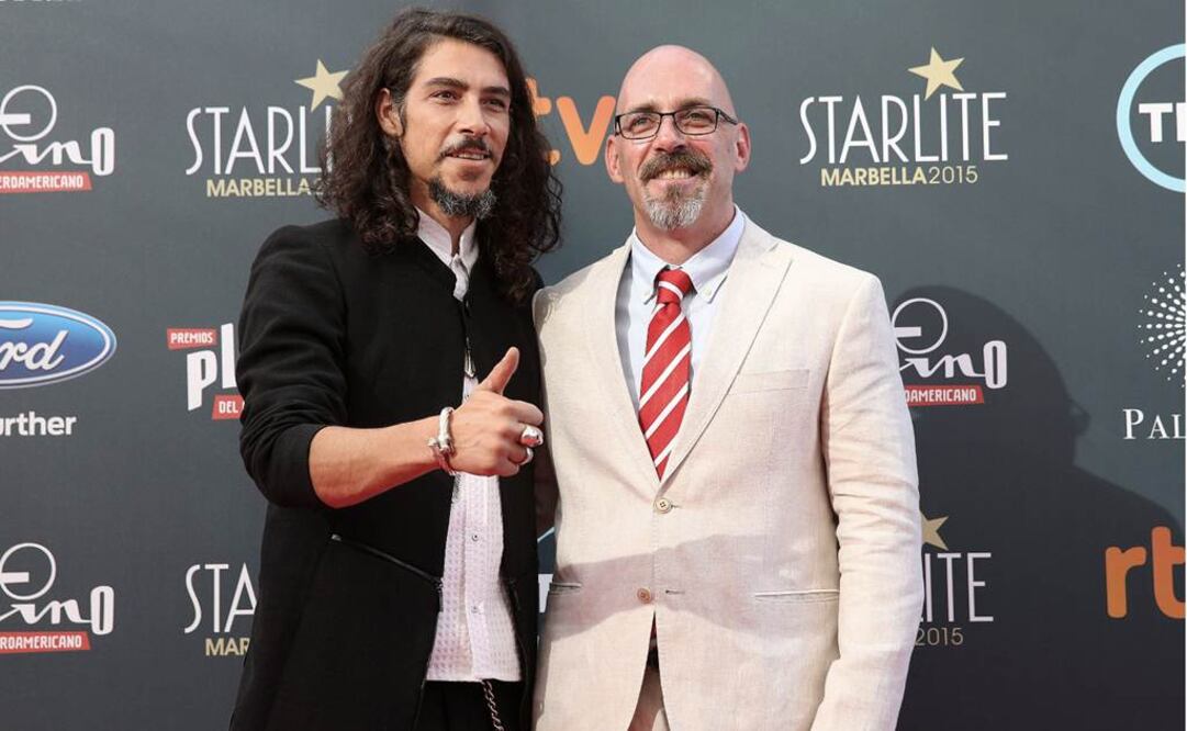 Jaenada y Sebastián del Amo en la alfombra roja. FOTO: EFE